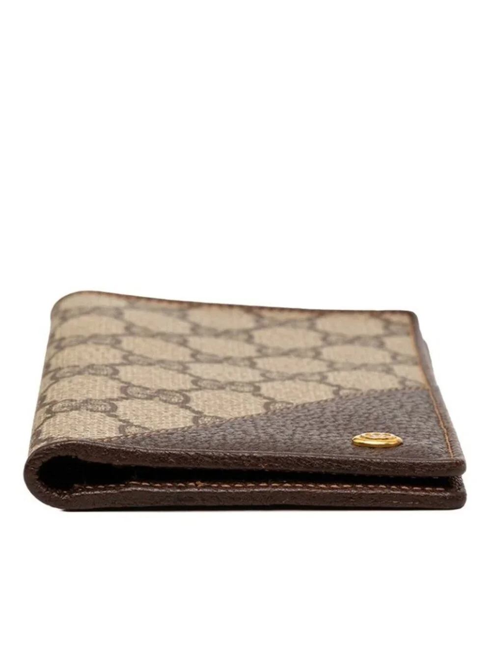 Gucci GG Supreme Wallet Billfold Beige Brown Leather - Picture 3 of 6